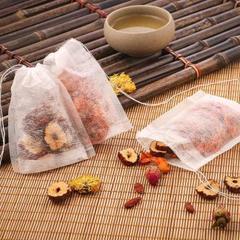 Wholesale corn fiber thread tea bags for food-grade, biodegradable single-use filter bags, small tea bags