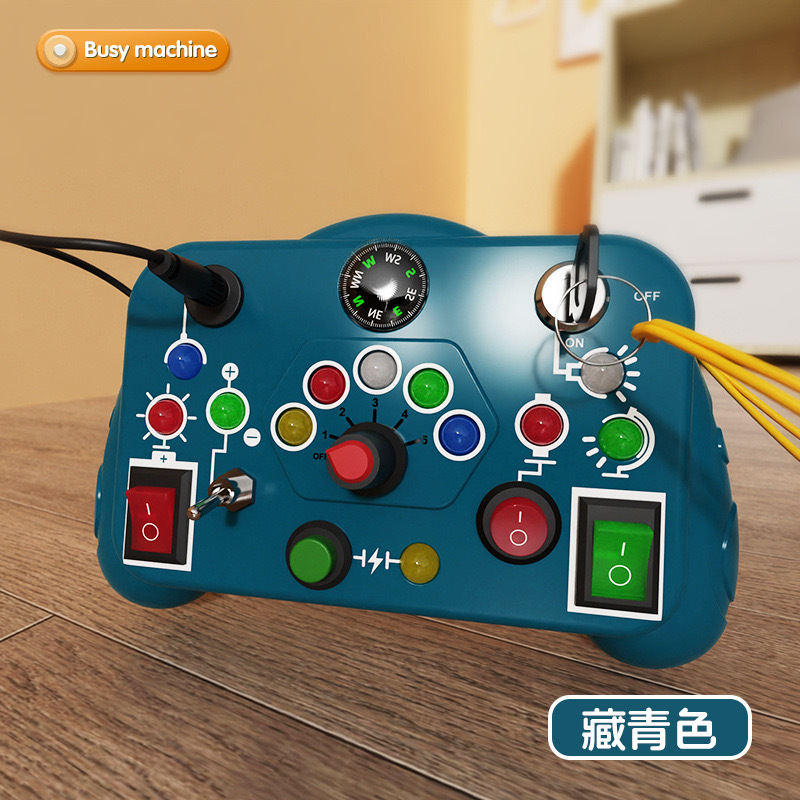 Máquina ocupada para niños Montessori juguetes de educación temprana semáforos interruptor de toma de corriente infantil entrenamiento de juegos de puzzle