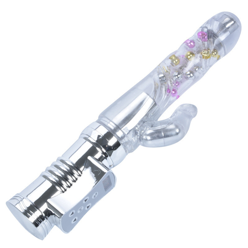 Retractable Rotating Bead Vibrator with 36 Modes, USB Rechargeable Thrusting Wand — detail image 10
