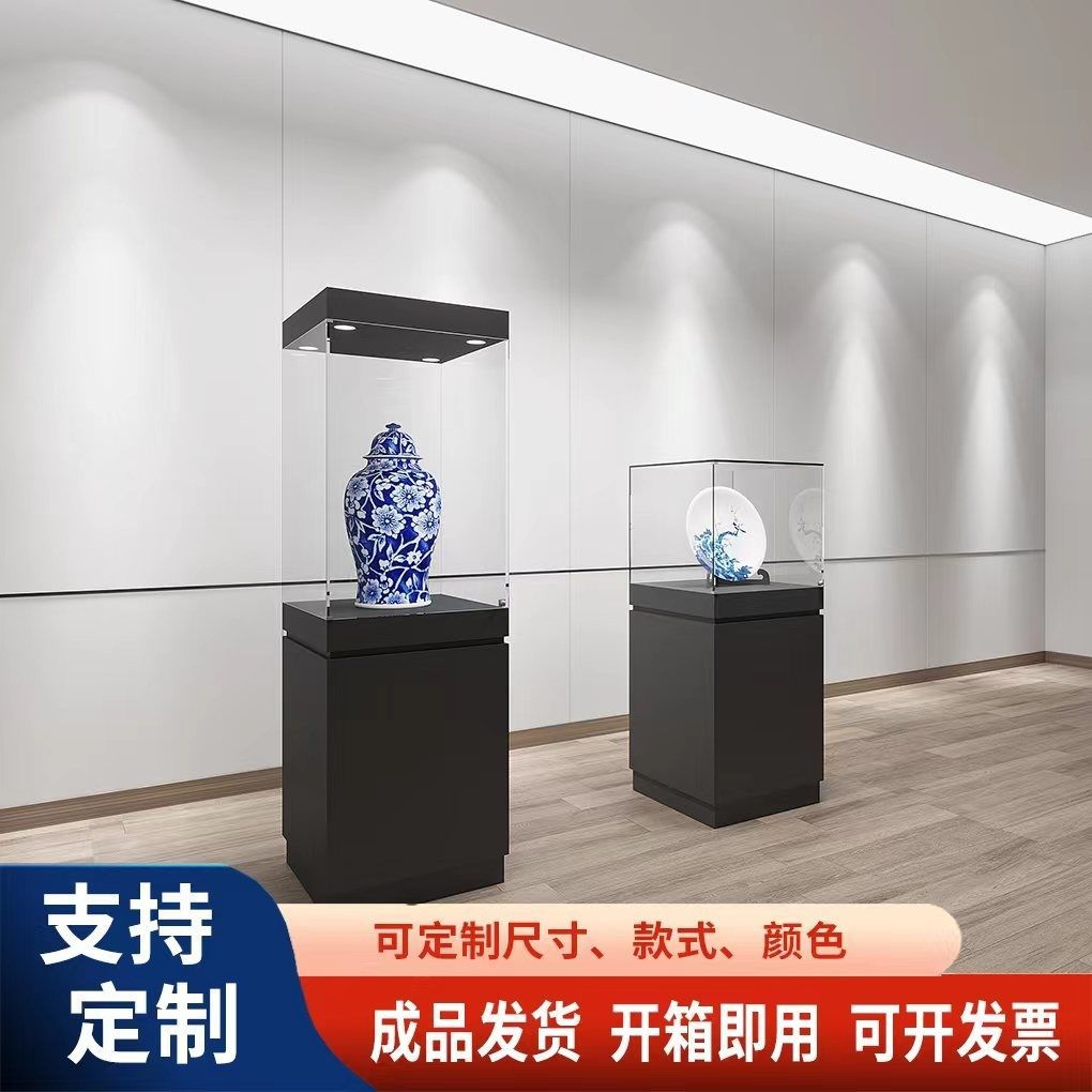 博物馆展示柜文物品玉瓷器珠宝玻璃柜白酒产品样品展览柜台文