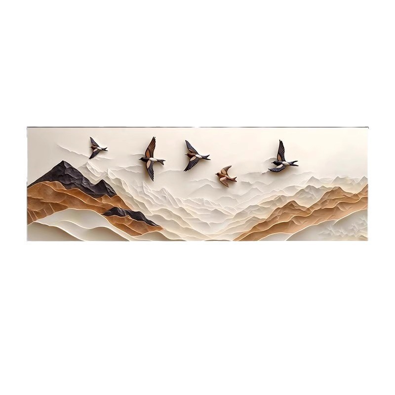 La espalda de la decoración de la sala de estar de estilo antiguo sofá de fondo mural estereoscópico abstracto cuelga la cabeza de la cama nuevo estilo image 6