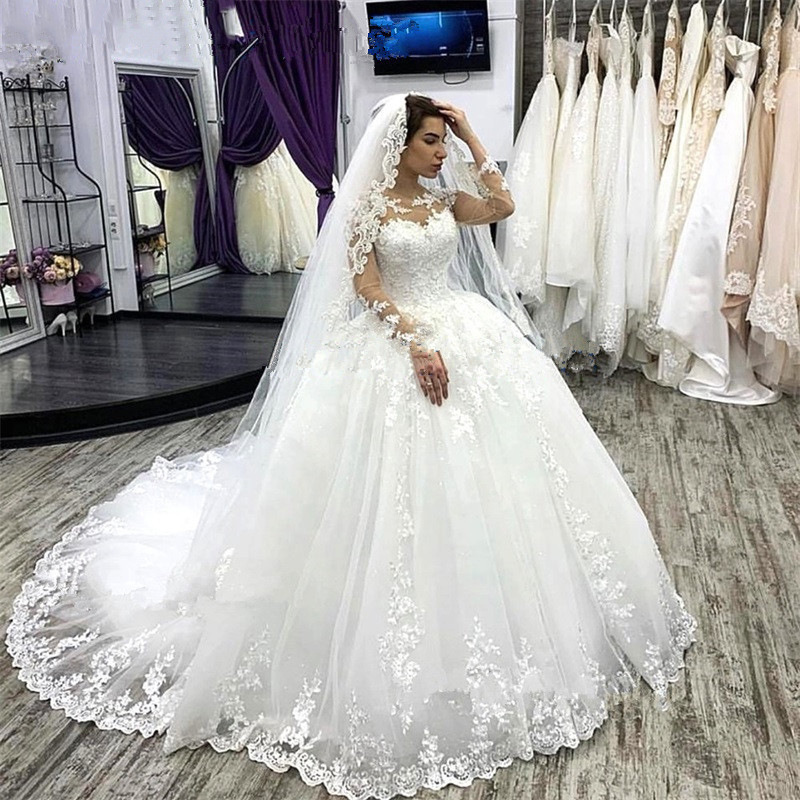 Foreign Trade Wedding Dress 2026 European and American New Style Bride Slimming High-Waisted Maternity Simple Petite with Train
