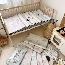 2025夏日高端A类900D北欧卡通婴儿童席数码印花冰丝席凉席幼儿园