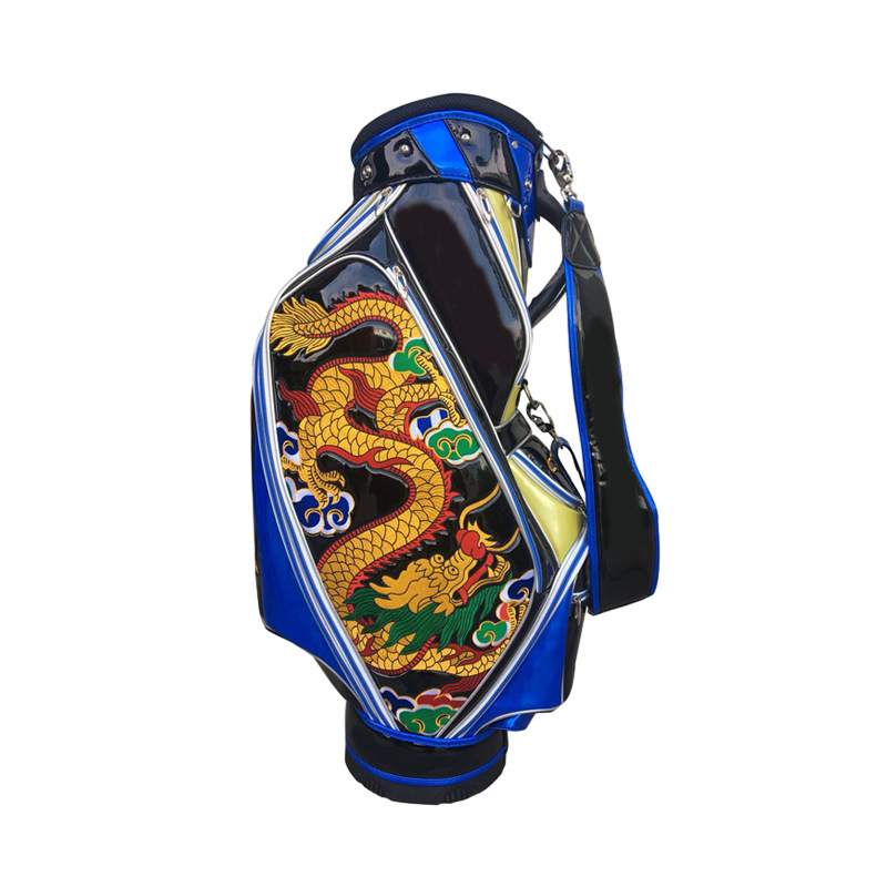 Bolsa de golf compuesta de PU dragón año hombres y mujeres bolsa de bola profesional estándar bolsa de bola estándar bolsa de referencia portátil
