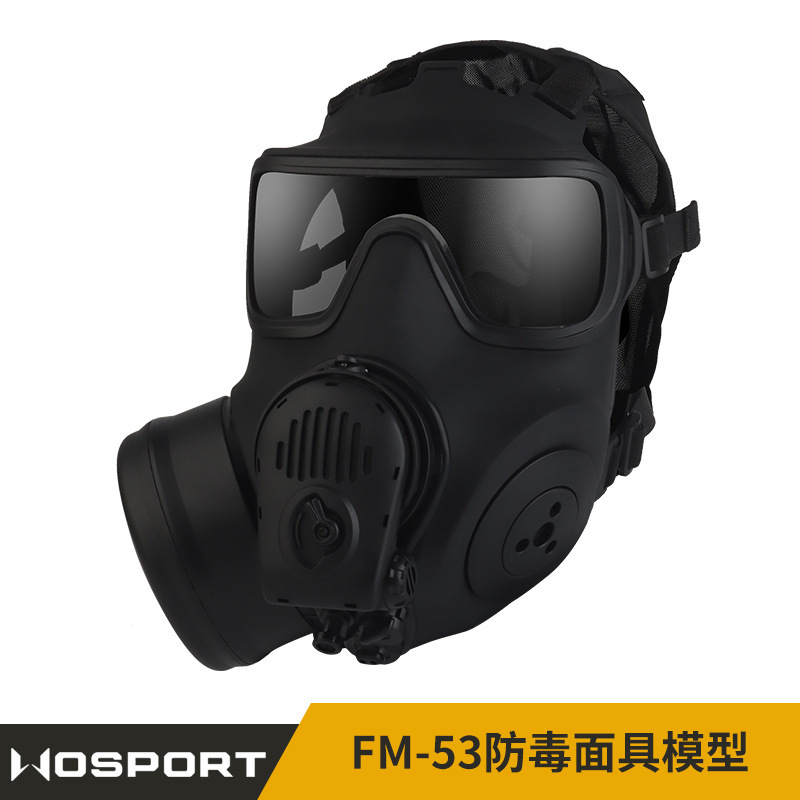 WOSPORT FM53 Mask Model Fan Filter Canister Exhaust Built-in Microphone