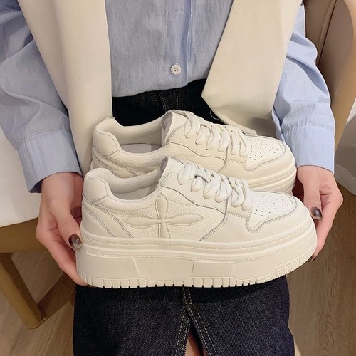 Women's Campus Style  Summer New Thick Sole Height Increasing Versatile Casual Loafers with a Sense of Elegance