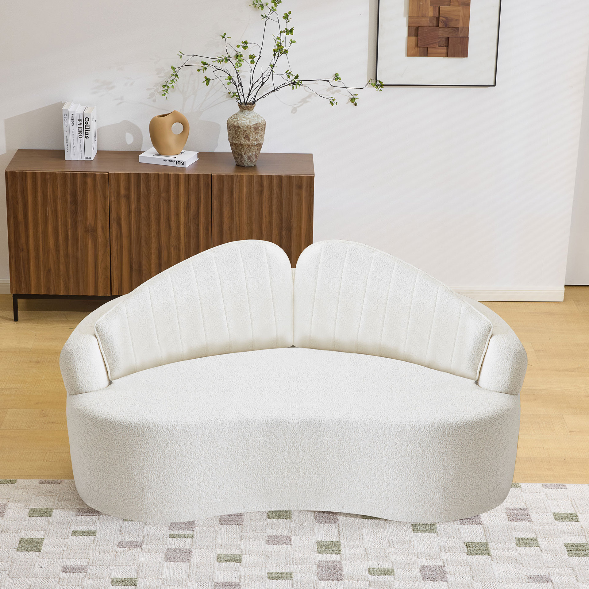 Tienda de comercio exterior transfronterizo nuevo estilo francés salón de belleza sala de estar viento simple recepción 2025 sofá sala de estar crema ahora