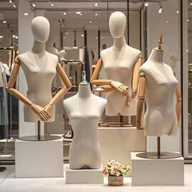 服装店模特道具女半身韩版人台展示架女装橱窗假人体女台模特架子