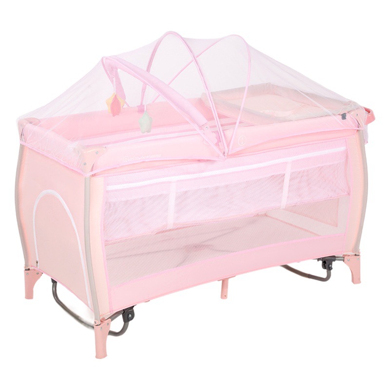 Cuna plegable portátil para bebé, cama multifuncional para bebé, cama plegable portátil para niños
