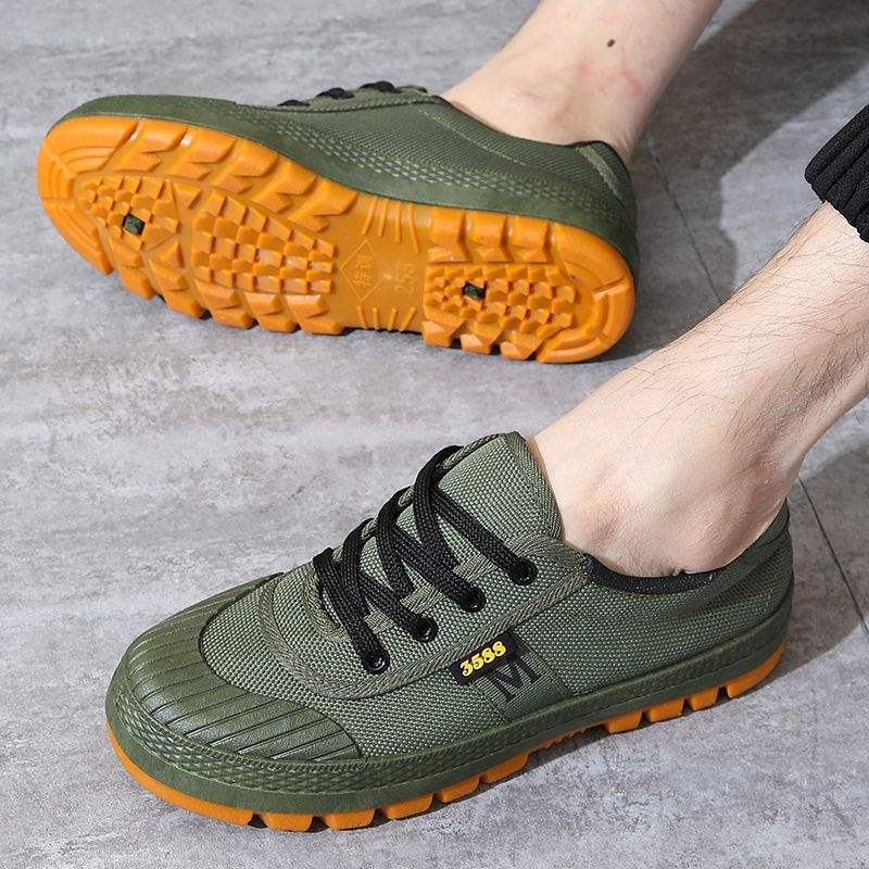 New Men's Hiking Shoes Running Lightweight Non-Slip Wear-Resistant Tendon Sole Sports Casual Versatile Work Breathable Dad Shoes