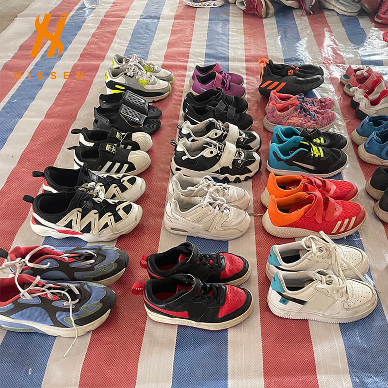 二手混合鞋国际品牌童鞋used outlet children shoes出口巴林