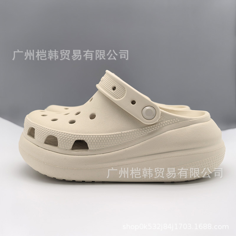 Cross Puff Cave Shoes Women's Summer New Arrival Fashionable All-Match Thick Sole Torre Shoes Outdoor Heightened Sandals