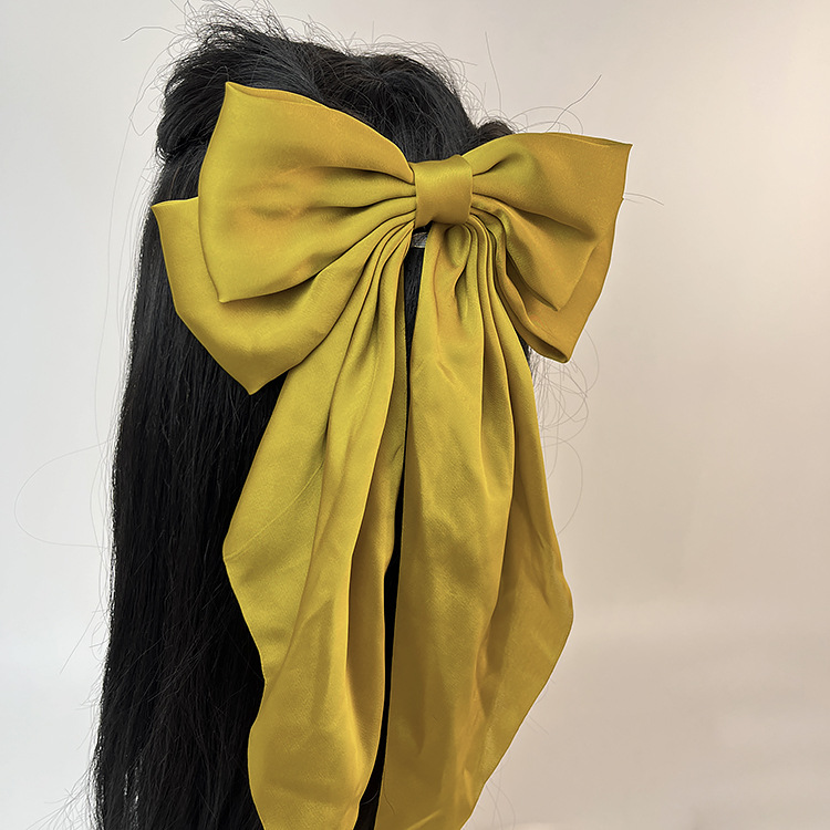 50g Weight Hair Clip Hair Accessories Type 1 Piece Quantity Daily Occasion satin Material Bow Knot Pattern Women's Gender Sweet Style Women's Sweet Bow Knot Satin Hair Clip 23