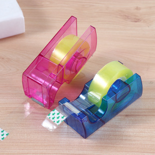 Small Tape Cutter Stationery Holder Transparent Small Tape Machine Table Tape Holder Small Tape Holder Paper Table Tape Holder Bian