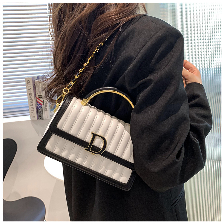 Hochwertige, leichte, luxuriöse, weiche Ledertasche mit bestickter Kette, kleine, duftende Tasche für Damen, vielseitige, modische Textur, One-Shoulder-Crossbody-Handtasche_voghion.com