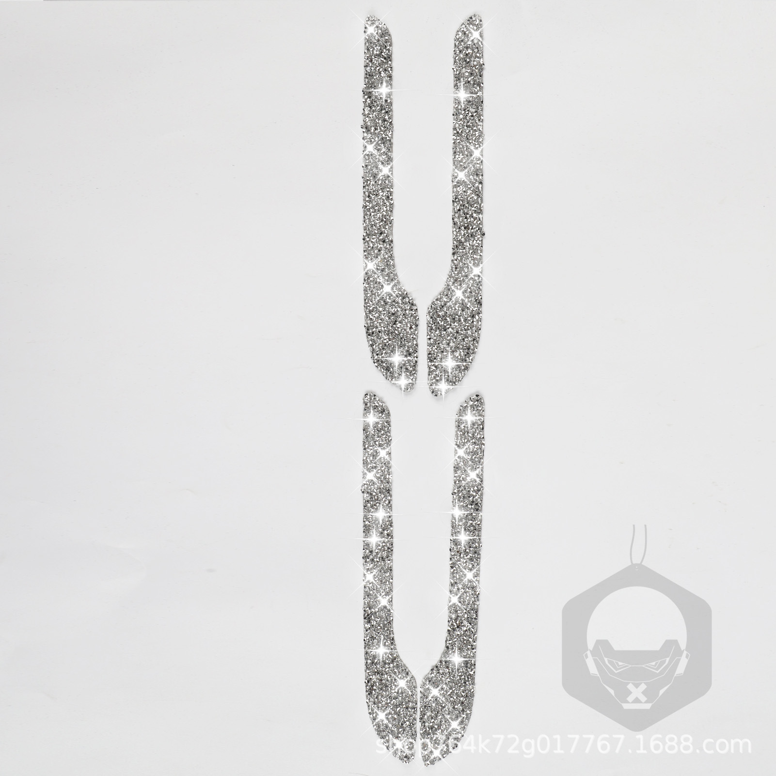 Suitable for Tesla Model 3 car interior diamond modification outer door handle diamond decoration paste
