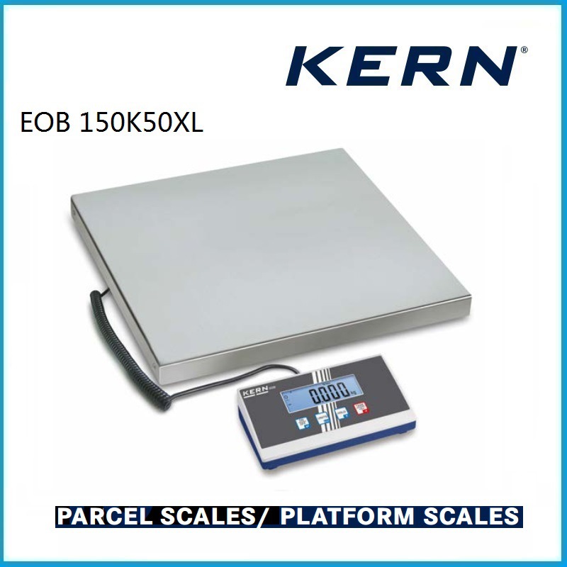 150kg 包裹秤 坚固不锈钢称重板 EOB 150K50XL KERN品牌
