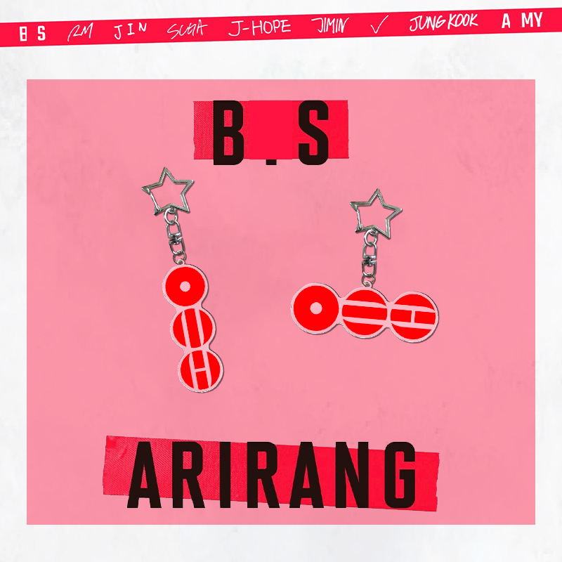 防弹正规5专辑ARIRANG》单扣亚克力钥匙扣 防弹少年团金泰亨 周边