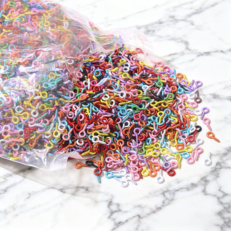 Metallic Paint Colorful Paint Claw Nails Spray Paint Metal Screws Eyelet Pearl Hanging DIY Jewelry Accessories Wholesale Metallic Paint Colorful Paint Claw Nails Spray Paint Metal Screws Eyelet Pearl Hanging DIY Jewelry Accessories Wholesale