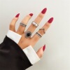 Retro ring, advanced set, jewelry hip-hop style, European style, high-quality style, wholesale