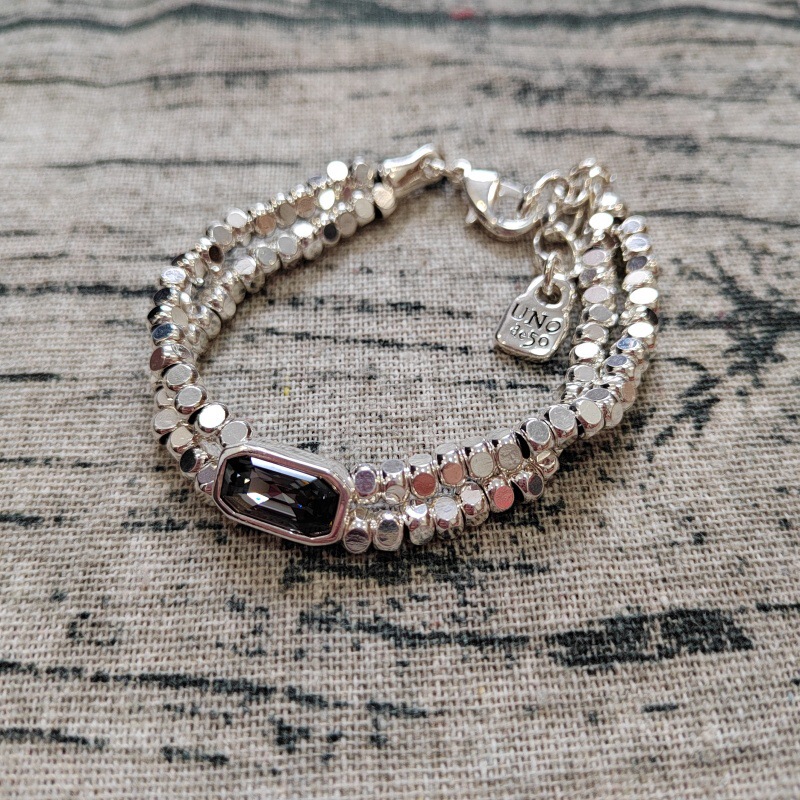 Spanish UNOde50 padlock double crystal lovers bracelet ins niche design personality a generation of hair