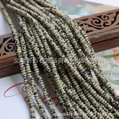 2*4mm Natural Tiger Eye Stone: Zərgərlik ara hissələri - natural-spots-24mm