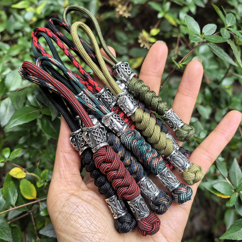 Handmade Paracord Spartan Pirate Camouflage Green Keychain Pendant Viking Raven Keychain Handmade Paracord Spartan Pirate Camouflage Green Keychain Pendant Viking Raven Keychain