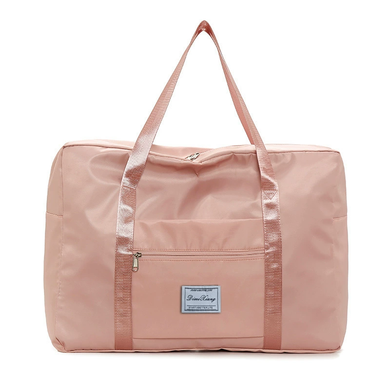 Luggage handheld organizer bag for traveling, folding bag strap, fuchsia storage bag, wholesale