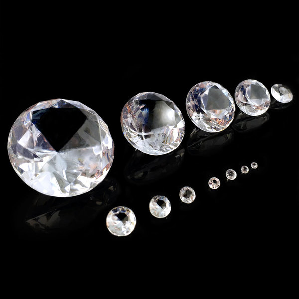 Acrylic transparent diamond
