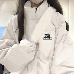 棉服时尚简约型外套情侣秋冬季2025新款保暖抗寒潮牌宽松大码外套