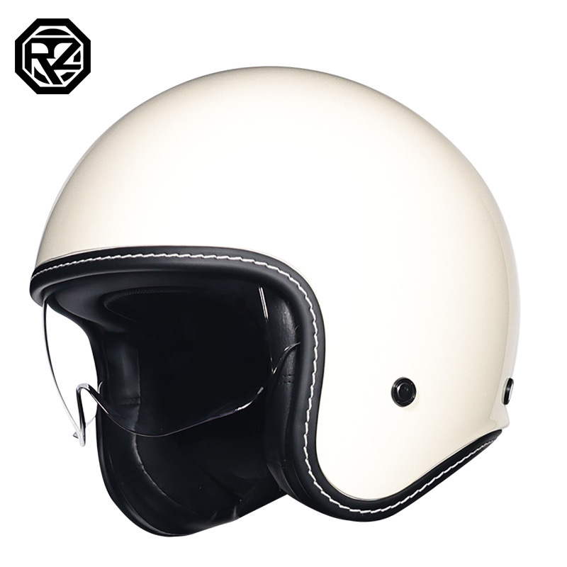 Orz retro casco hombres y mujeres 3C certificado motocicleta medio casco niñas invierno universal Four Seasons motocicleta eléctrica