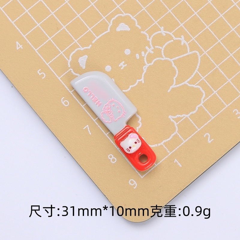クリエイティブ子猫カラーボードかわいい包丁クリエイティブ手作り diy クリーム接着剤樹脂アクセサリー小さなアクセサリージュエリー材料|undefined