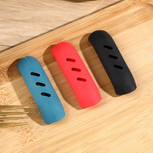 Modern simple colorful silicone insulated pot handle cover, anti-scalding and anti-slip pot handle cover, wear-resistant pot handle protective cover