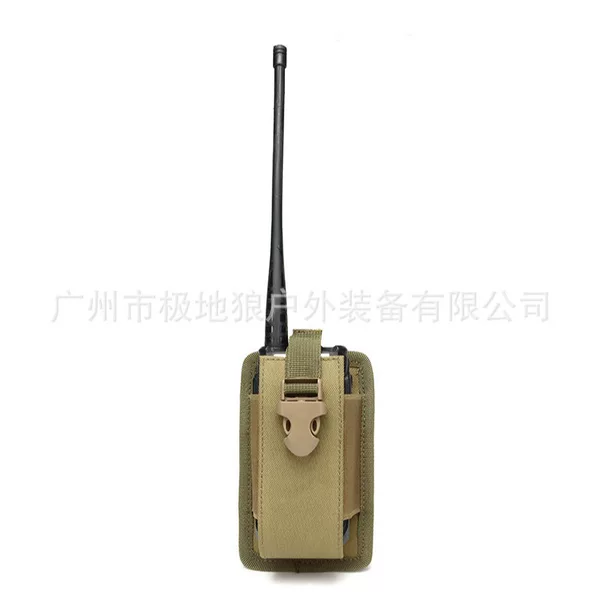 Factory direct military fan outdoor walkie-talkie bag battery bag tactical mobile phone bag outdoor small bag tactical vest small bag