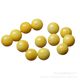 Chicken fat yellow beeswax color jade loose beads round beads single diy back Cloud material hand woven beaded accessories jewelry