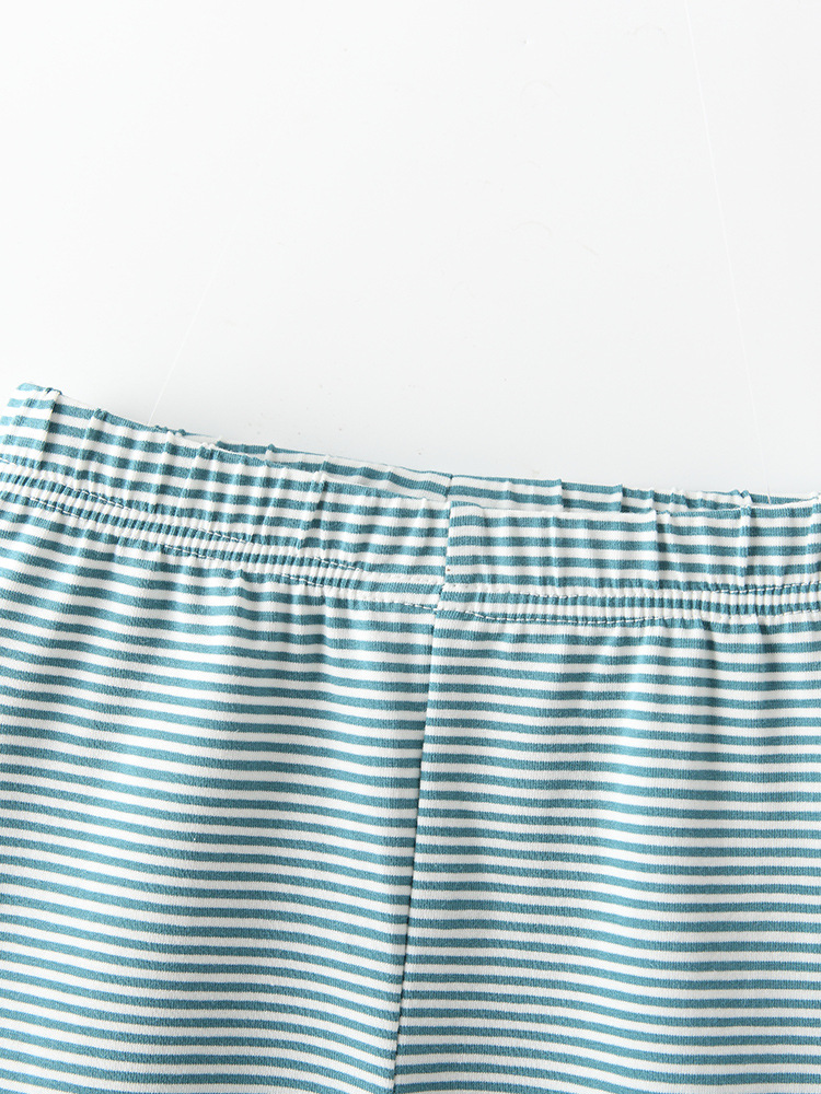 Transfronterizo malwee niñas leggings rayadas primavera y otoño nuevos pantalones de cintura elástica para niños europeos y estadounidenses ropa infantil image 2