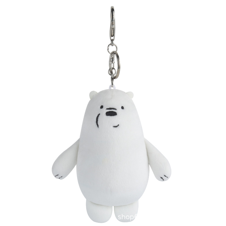 Adornos colgantes del llavero del oso blanco