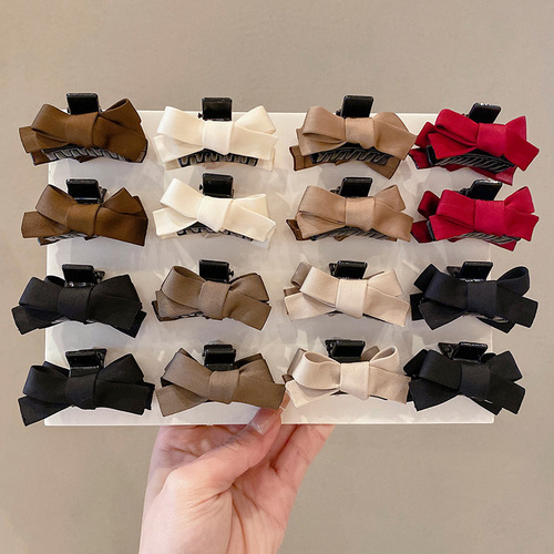Bow small grabber female side hairpin  new bangs hairpin princess hair accessories clip headdress summer