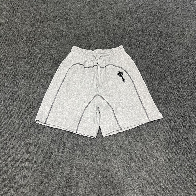2025 新アメリカンストリートヒップホップ刺繍プリント反射半袖スポーツショーツカジュアル Tシャツスーツ夏|undefined