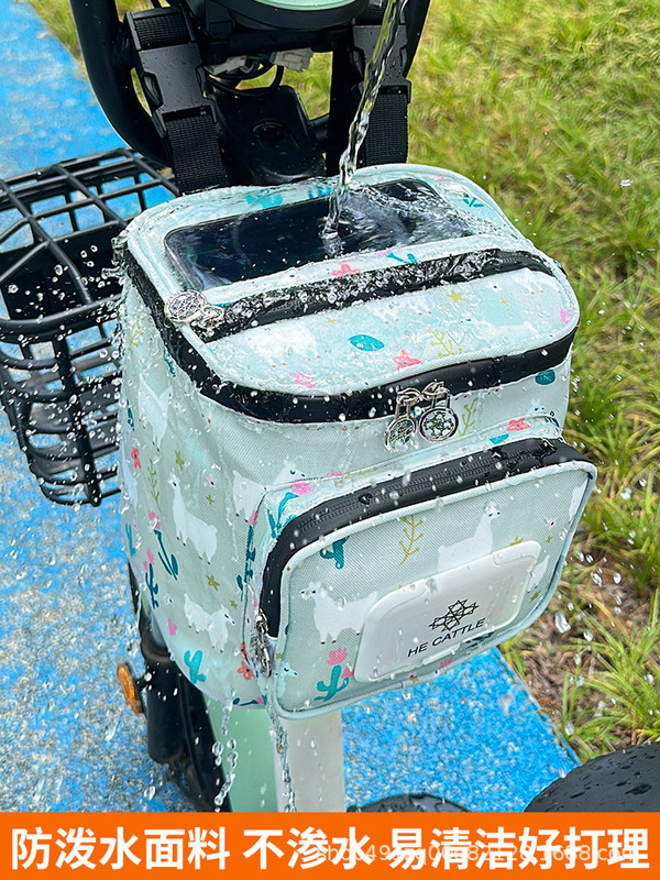 電動自転車用吊り下げバッグ、耐衝撃自転車バッグ、防水電動自転車フロント収納ボックス、サイクリングバッグ、電動自転車用吊り下げバッグ|undefined