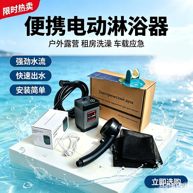 Outdoor Shower, Simple Electric Shower for Outdoor Construction Site Dormitories, Portable Shower for Dormitories and Rural Homes Outdoor Shower, Simple Electric Shower for Outdoor Construction Site Dormitories, Portable Shower for Dormitories and Rural Homes