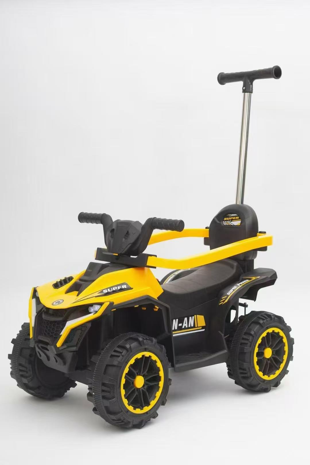 Trolley de niños, patineta infantil empujada con mano, coche de niños con empuje, baranda de protección, exportación de juguetes para niños