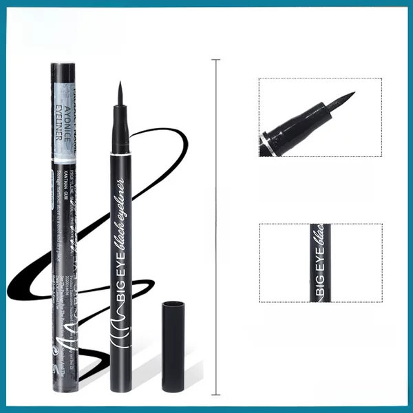 Cool Black Waterproof Eyeliner, Specially Designed for the Humid Weather of Southeast Asia, Long-Lasting and Non-Smudging, Beginner-Friendly
