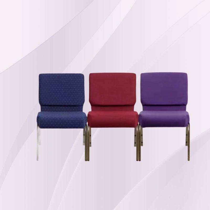 El fabricante produce sillas de oficina para salas de reuniones, asientos de respaldo para salas de conferencias, sillas de oración para capacitación, sillas de iglesia