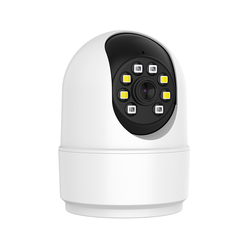 Monitor inalámbrico interior 360 grados remoto teléfono móvil de visión nocturna HD cámara de monitoreo a color completo doble pantalla