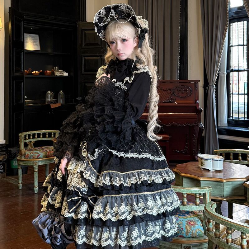 Lolita洋装doll感jsk吊带连衣裙夏季|undefined