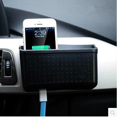 Ящик для хранения мобильного телефона клейкого типа ящик простого размера ящик для хранения всякой всячины ящик для хранения зарезервированное отверстие для зарядки