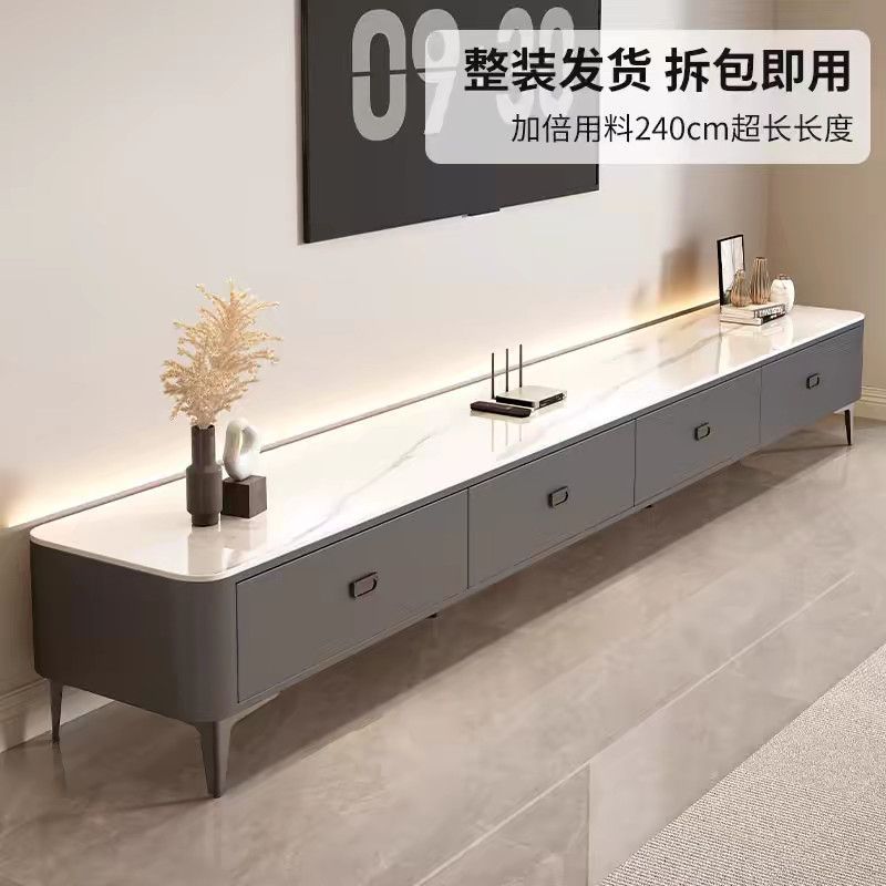 Tv Cabinet Floor-Standing Living Room Home 2025 New Small Apartment Accessible Luxury High-End Coffee Table Tv Cabinet Combination