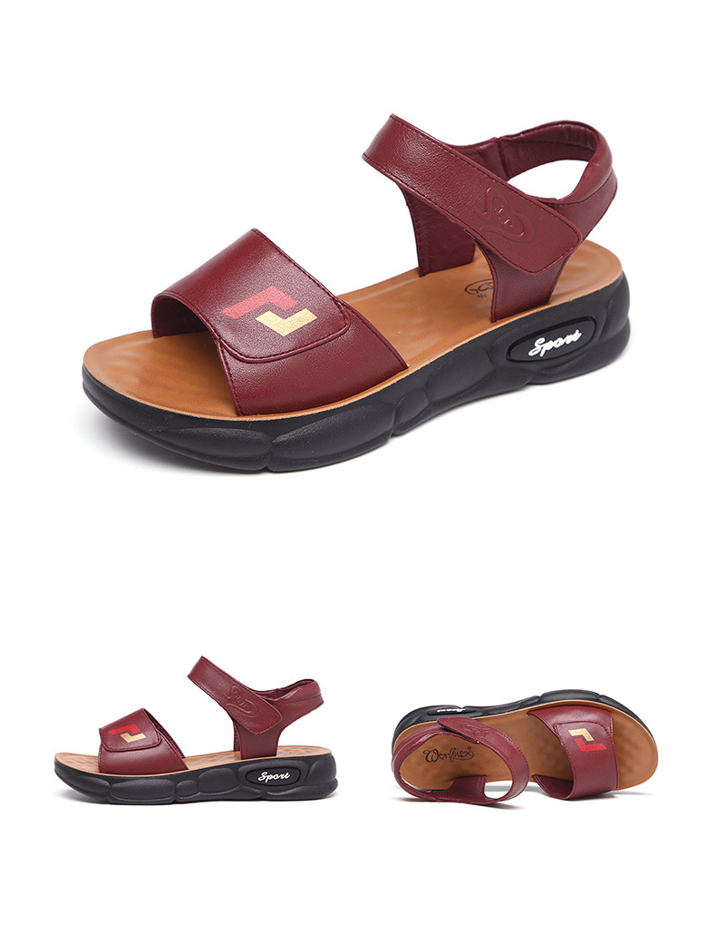 C4469 1220K GIÀY DÉP SANDAL NỮ RUITDT ĐẾ MỀM MÙA HÈ TRUNG NIÊN MA SÁT CHỐNG TRƯỢT GIÀY DÉP NỮ DA BÒ G04 SẢN PHẨM MỚI