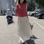 夏季新款无袖显瘦半身裙